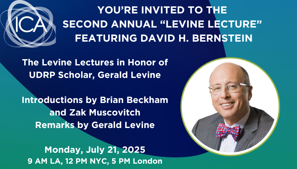 Featured image for “Join us for the Second Annual Levine Lecture, by David H. Bernstein”